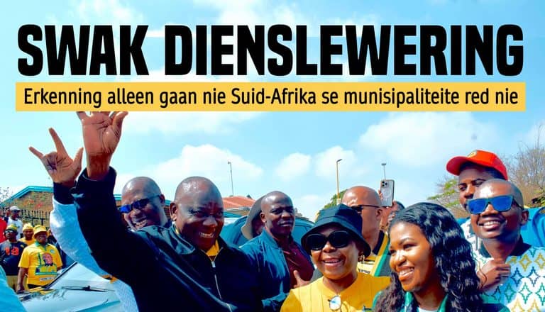 Swak dienslewering: Erkenning alleen gaan nie Suid-Afrika se munisipaliteite red nie