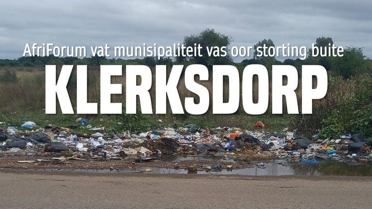 AfriForum vat Matlosana-munisipaliteit vas oor onwettige storting, stel sperdatum vir opruiming