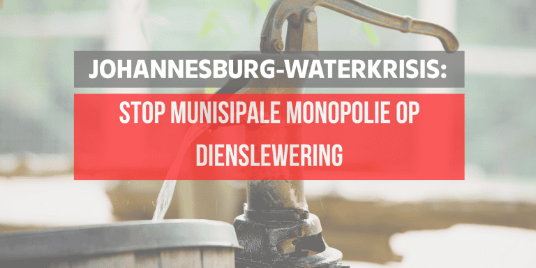 Johannesburg-waterkrisis: Dit is tyd om munisipale monopolie op dienslewering stop te sit – AfriForum