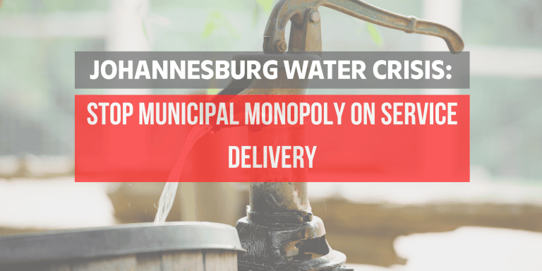 Johannesburg water crisis: It’s time to break the municipal monopoly on service delivery – AfriForum