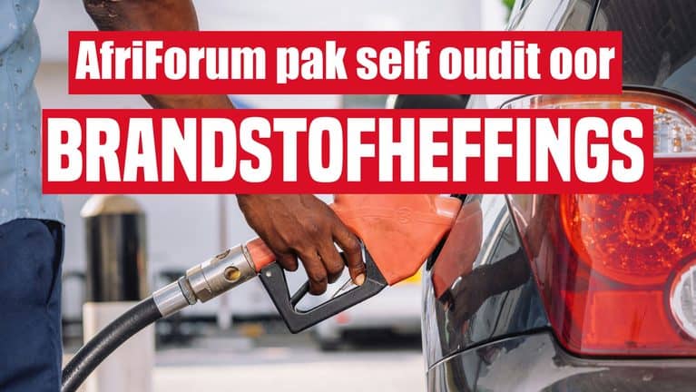 AfriForum onderneem eie ondersoek na brandstofheffings ná regering se gebrek aan optrede