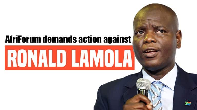 AfriForum calls on junior GNU partners to formally object to Lamola’s reckless statements