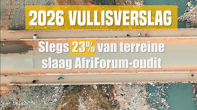 AfriForum-vullisoudit: Geringe verbetering kan nie wydverspreide munisipale mislukkings verbloem nie